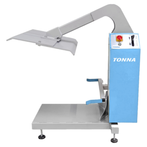 TONNA1100 konténerprés E1100L, oldalnézet 1100 literes hulladéktárolóhoz